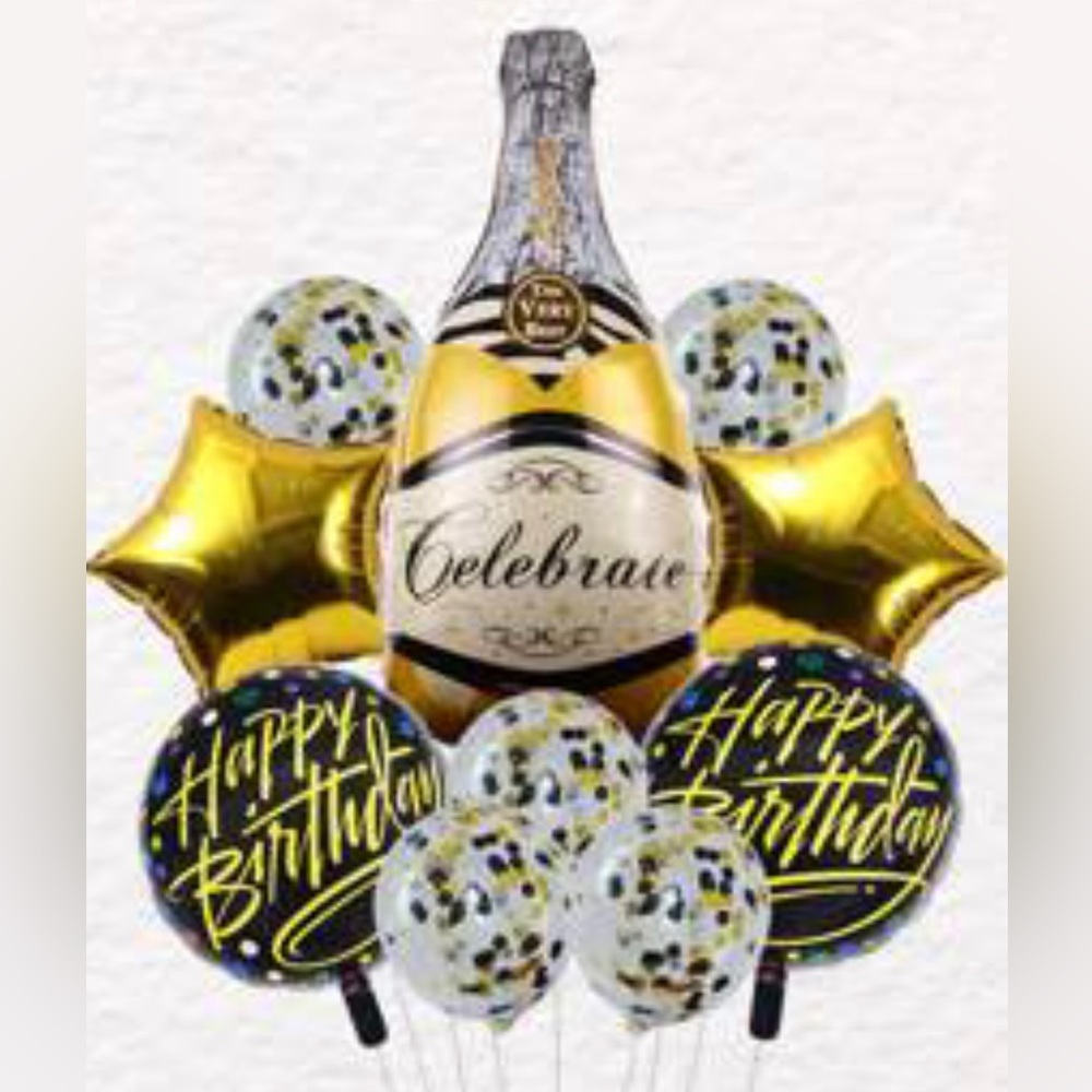 10pc Birthday Decorative Balloon set